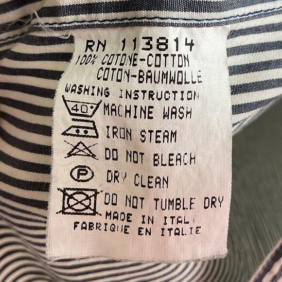 Billy Reid Button Up Dress Shirt Long Sleeve Pure Cotton Med - Picture 8 of 8